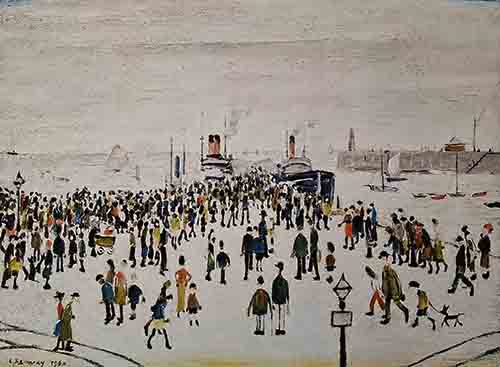 lowry, signed, prints, ferry boats