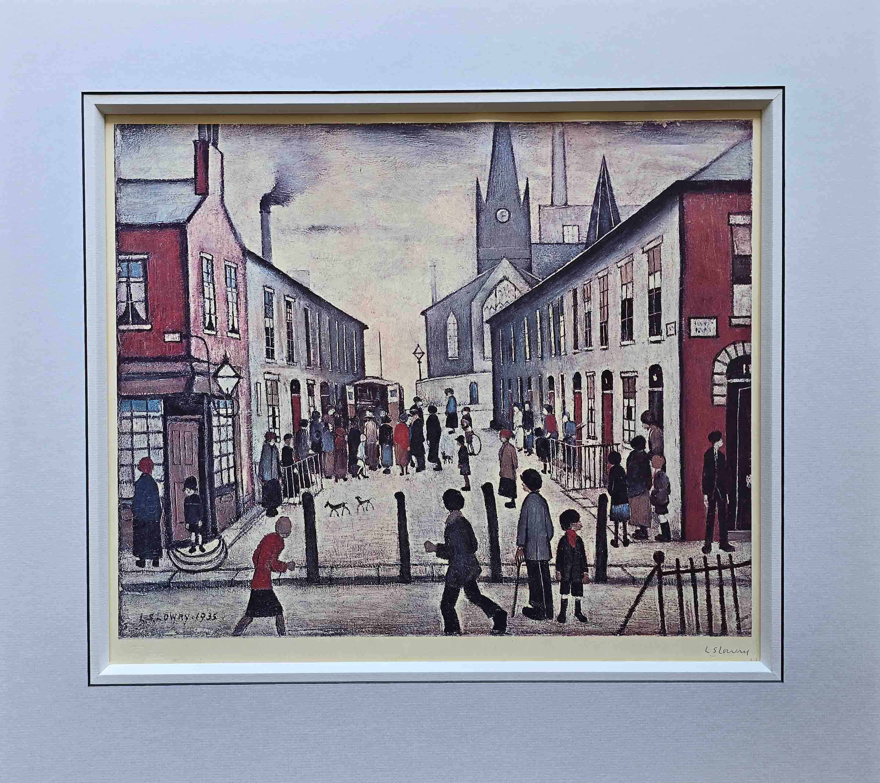 lowry, Fever Van, Salford, signed print lslowry