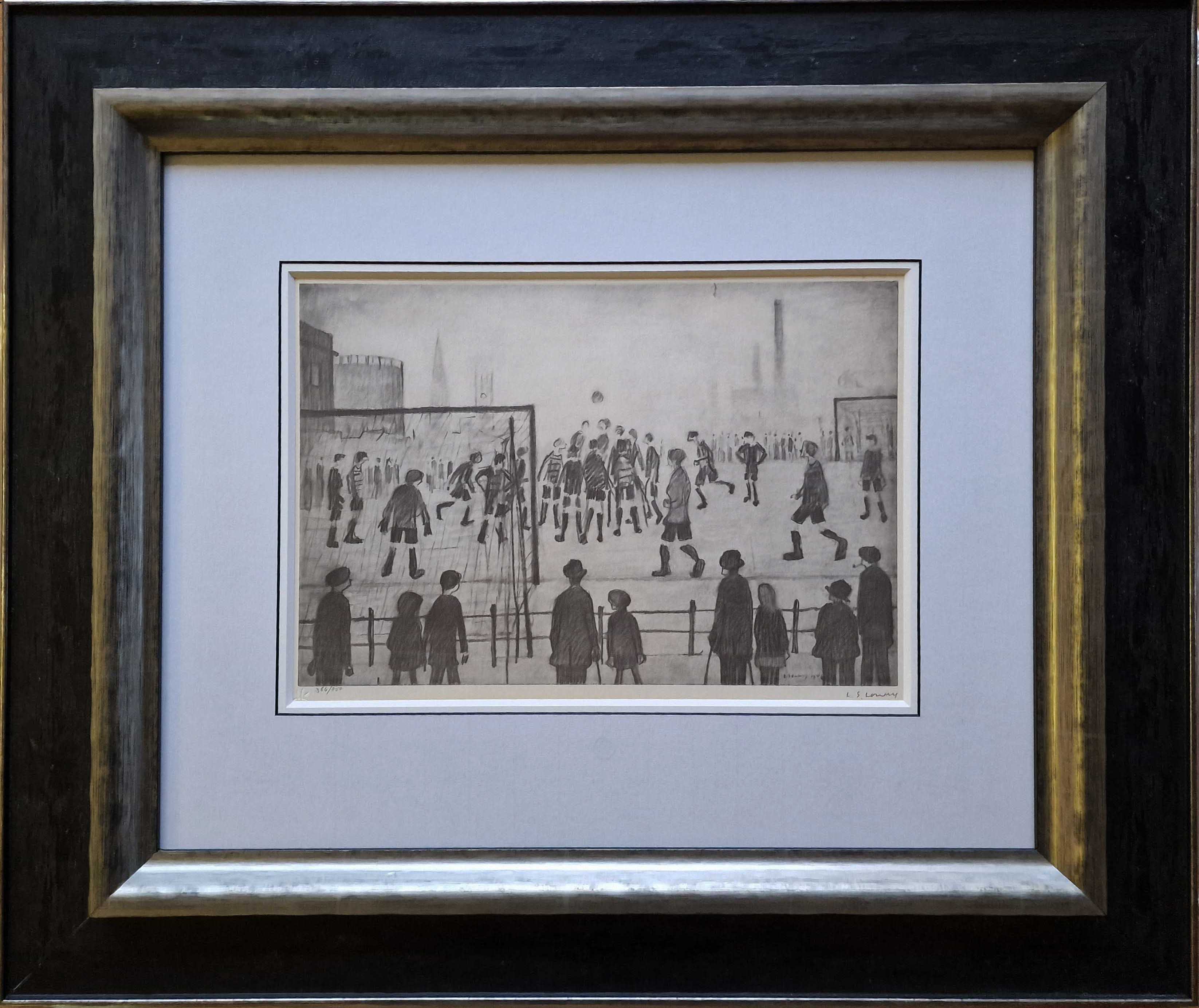 lowry, signed limited edition print, The Football Match