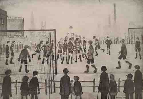 lowry limited edition prints, Football Match lowry, limited edition print, Football Match unsigned