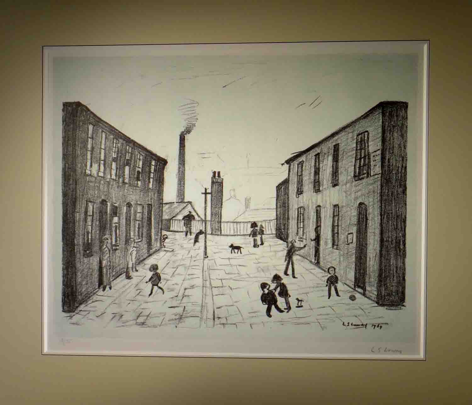 lowry, Francis Terace, signed print lslowry
