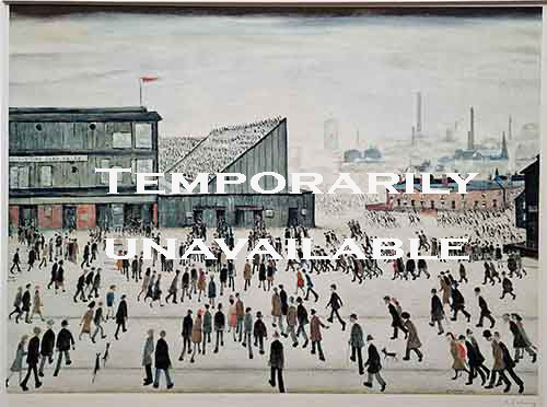 lowry signed prints, Going to the match