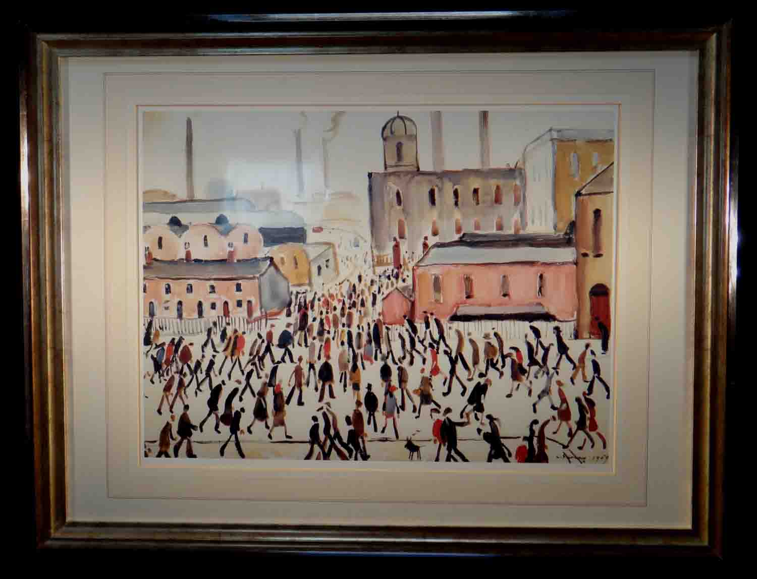 Puzzle 1000 Pezzi L.S. Lowry – Going To Work – Flame Tree – Poster A4 Incluso – Sfida Artistica Per Adulti