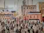 lowry, limited edition print, going to work