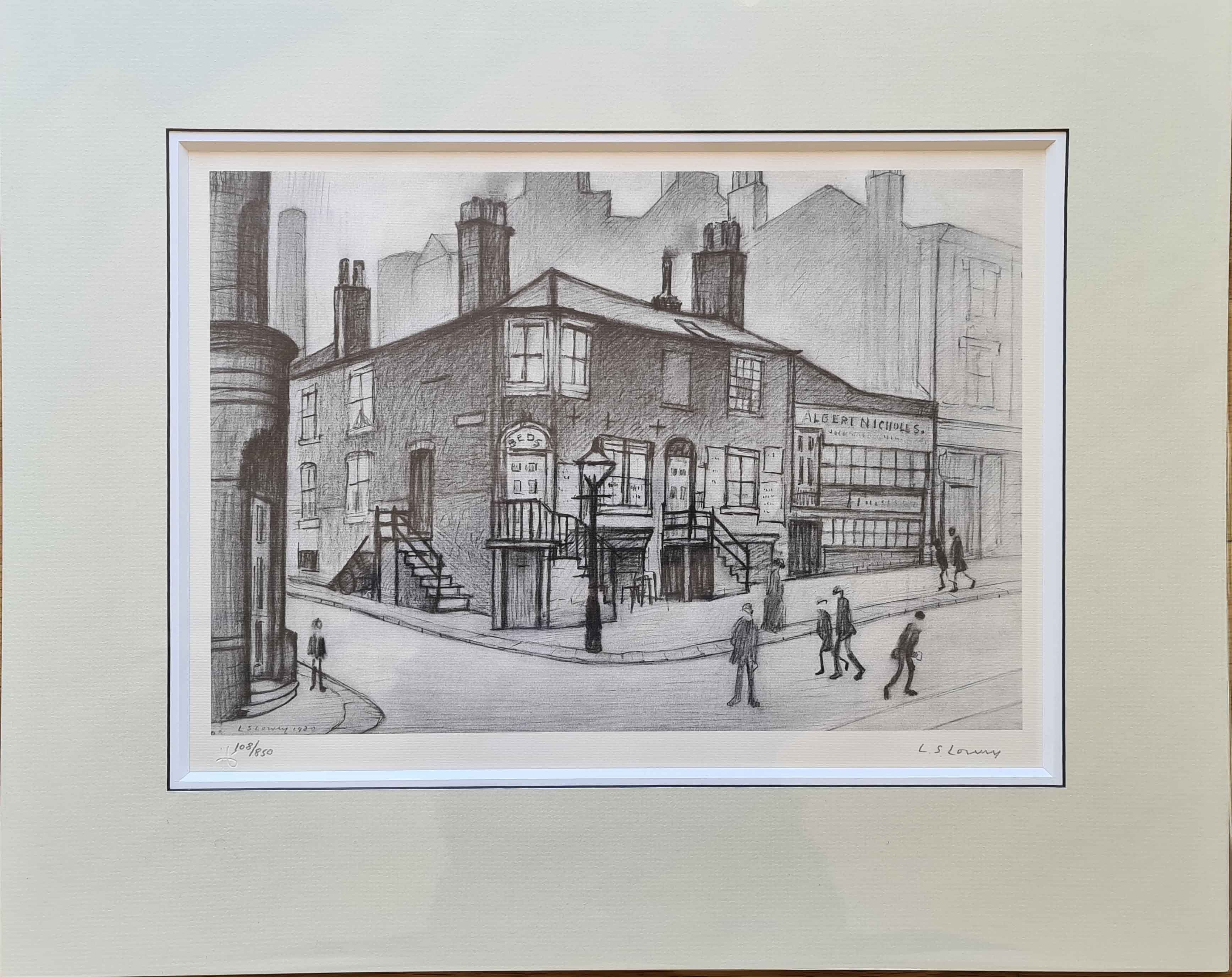 lowry, signed limited edition print, Great Ancoats Street