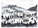 Hillside, Lowry original signed limited edition lithograph Hillside, Lowry original signed limited edition lithograph