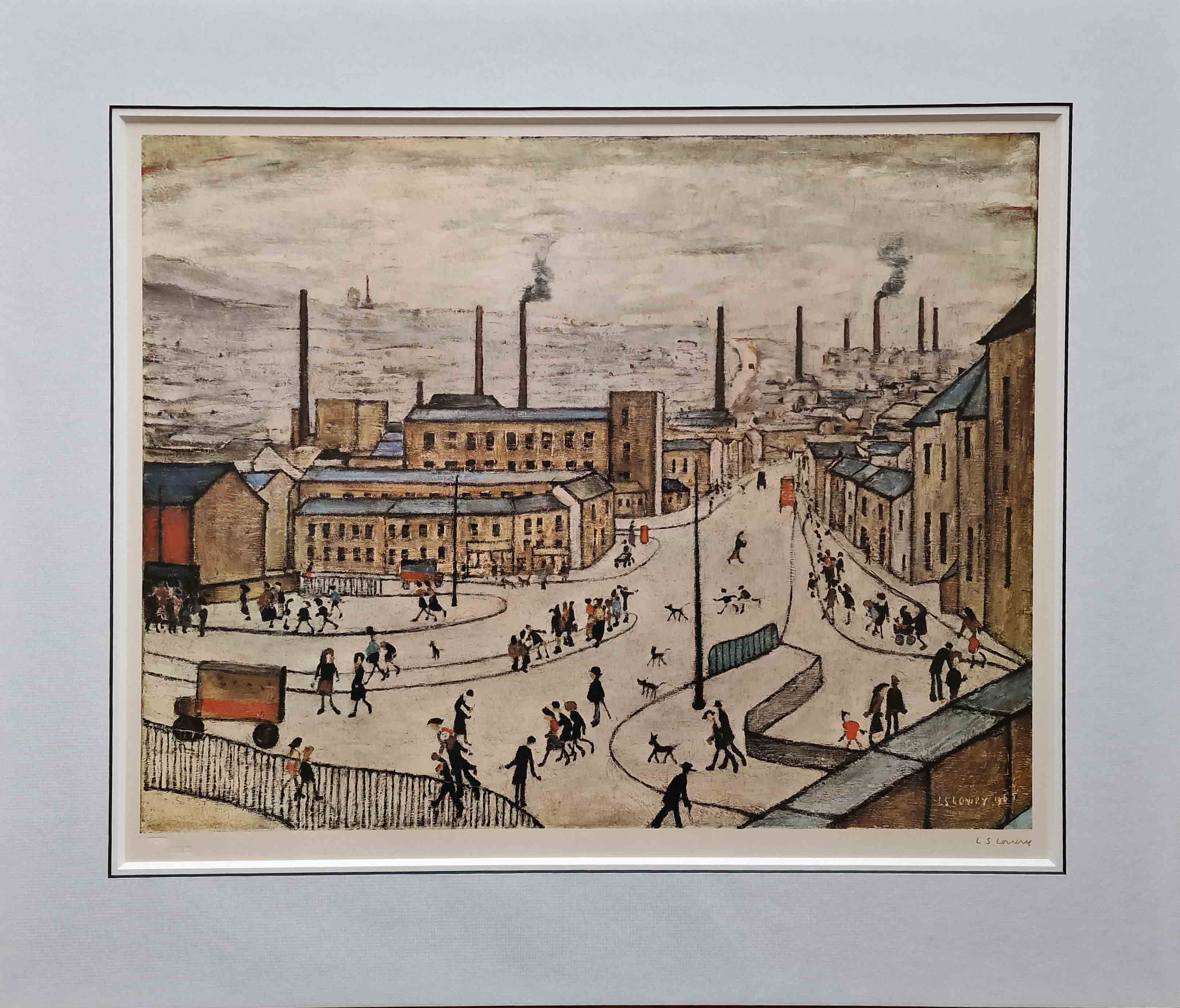 lowry, signed limited edition print, huddersfield, lslowry