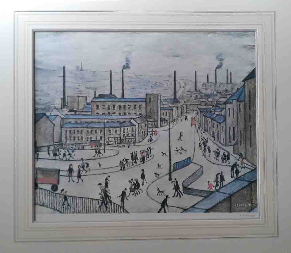 lowry huddersfield print signed print