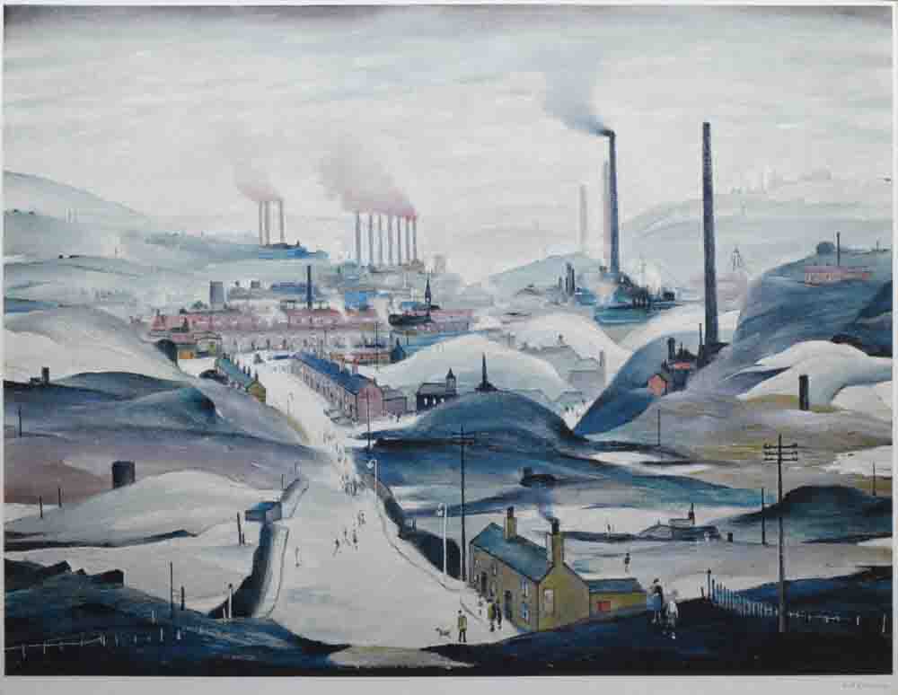 Lowry industrial panorama print
