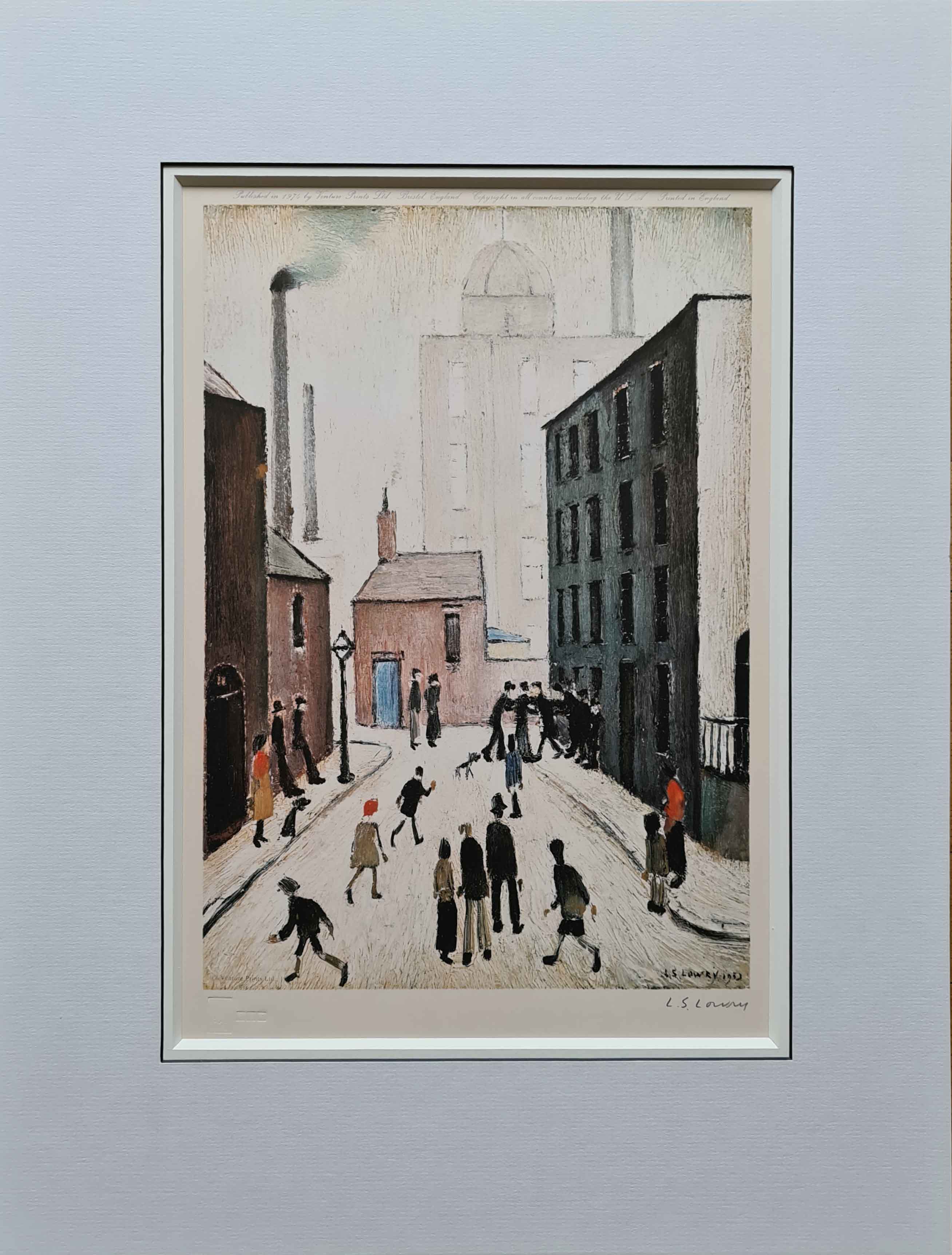 lowry, Industrial Scene, signed print lslowry