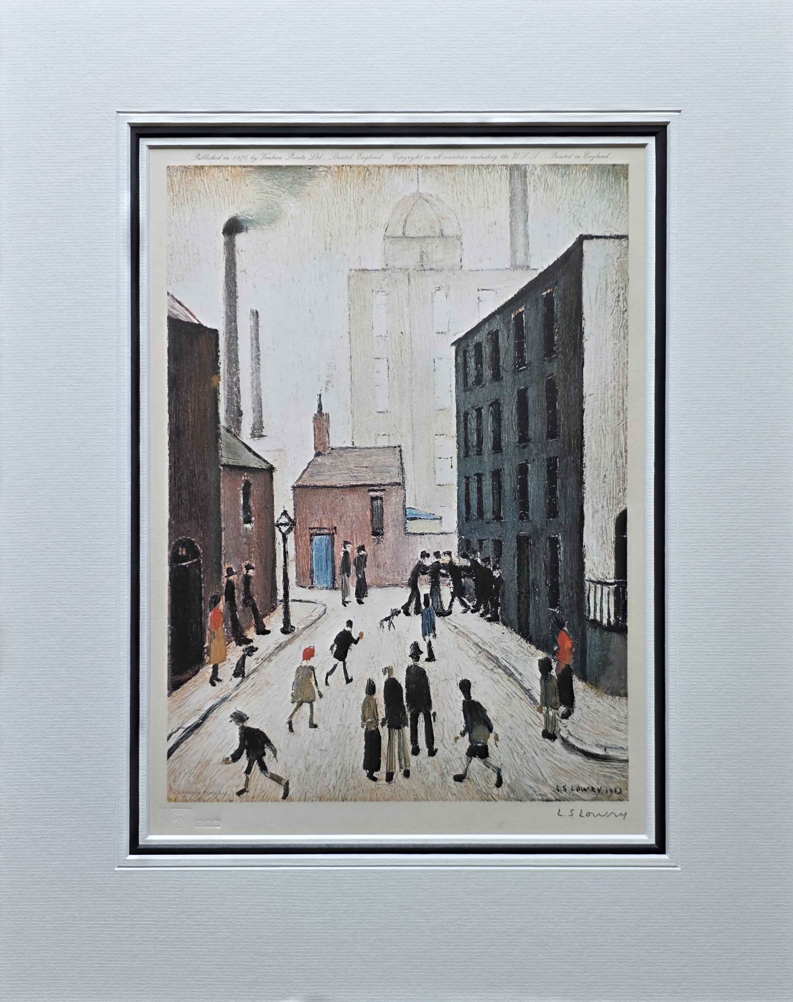 lowry, Industrial Scene, signed print lslowry