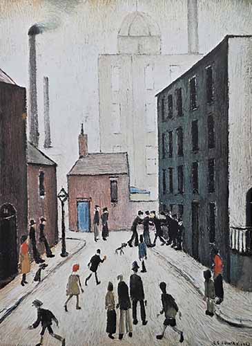 Industrial scene, lowry signed print