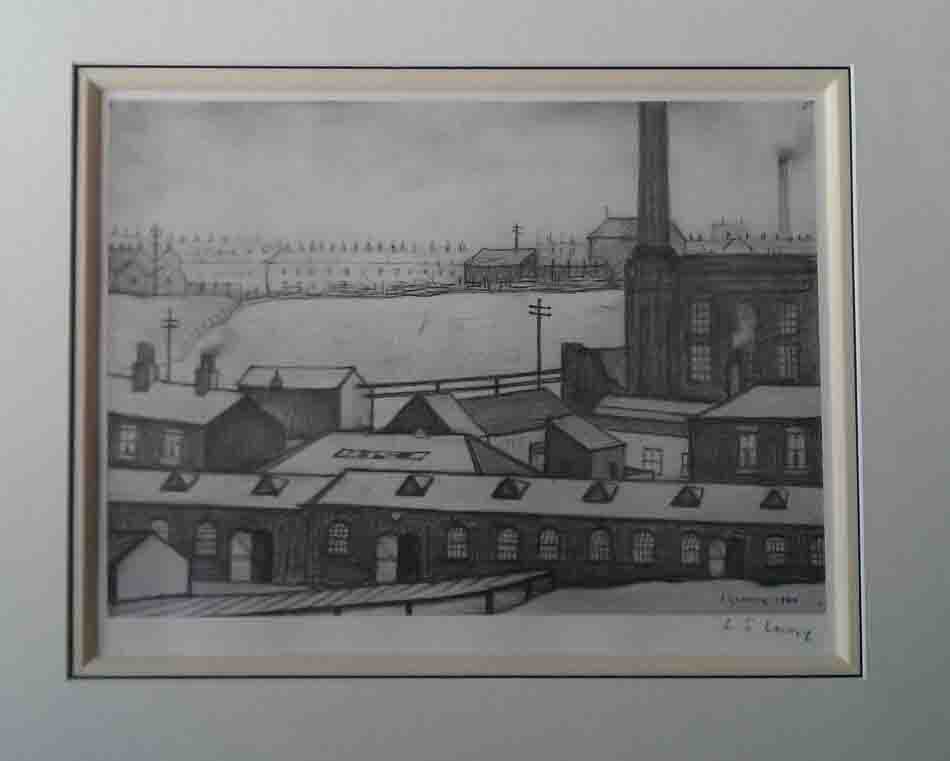 lowry industrial scene pencil