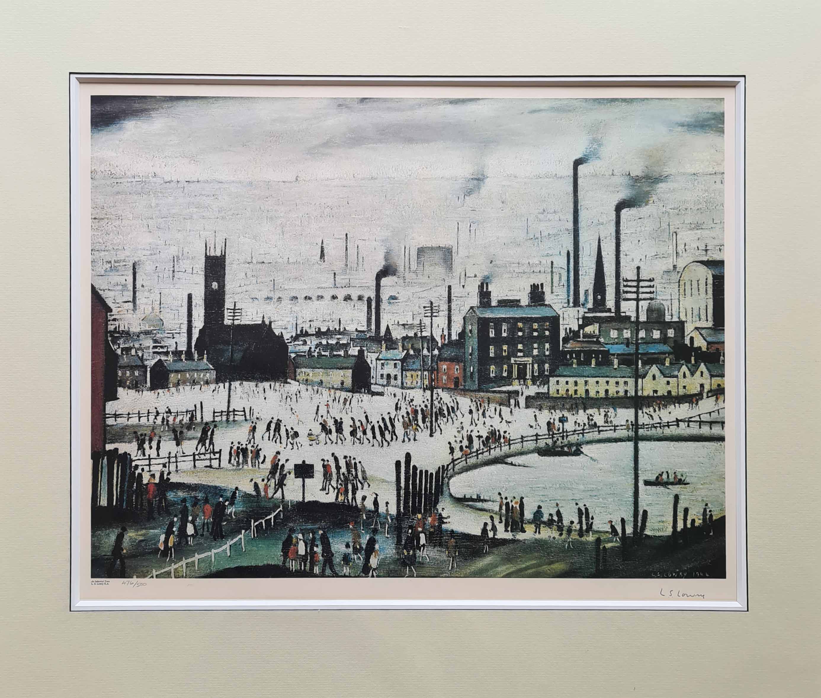 lowry, Industrial Town, signed print lslowry