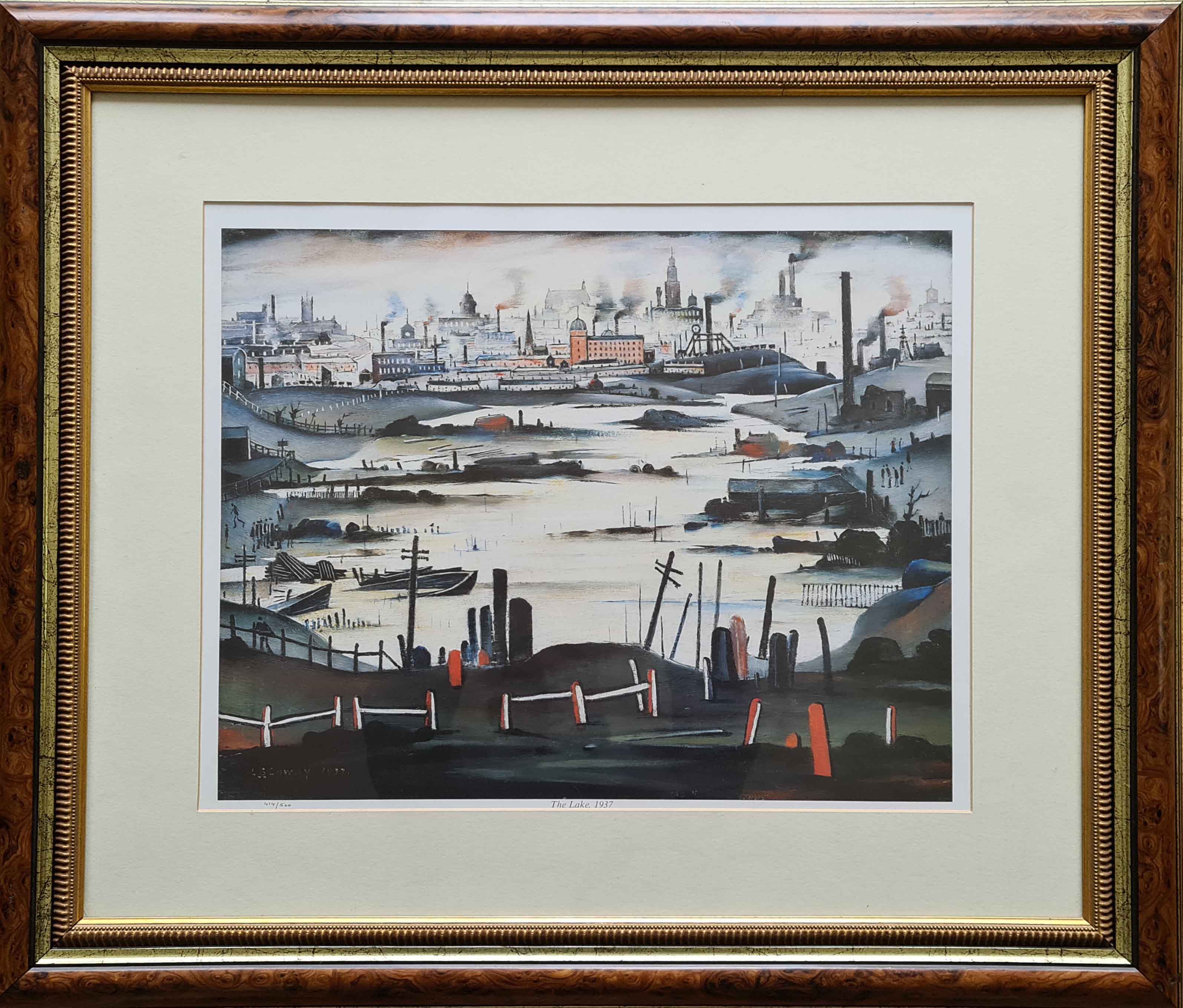 lowry, the lake, limited edition print