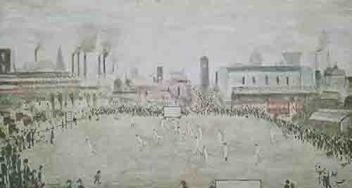 ls Lowry limited edition prints, Lancashire cricket