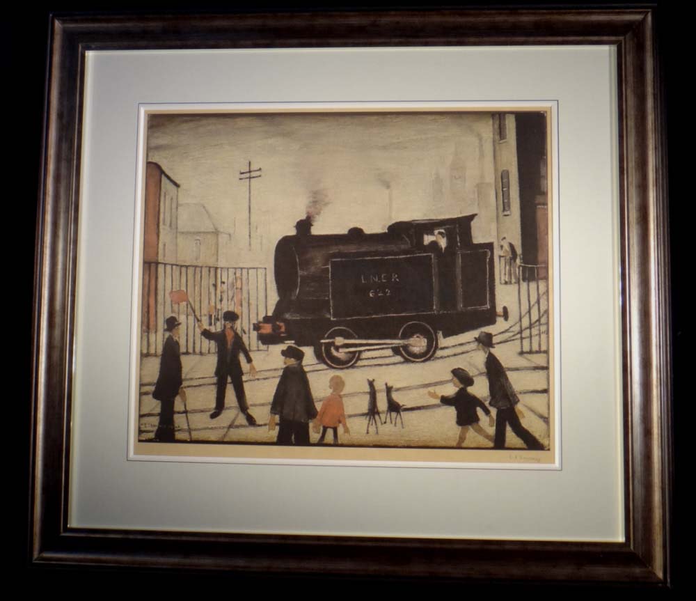 lowry level crossing with train print lowry level crossing with train print