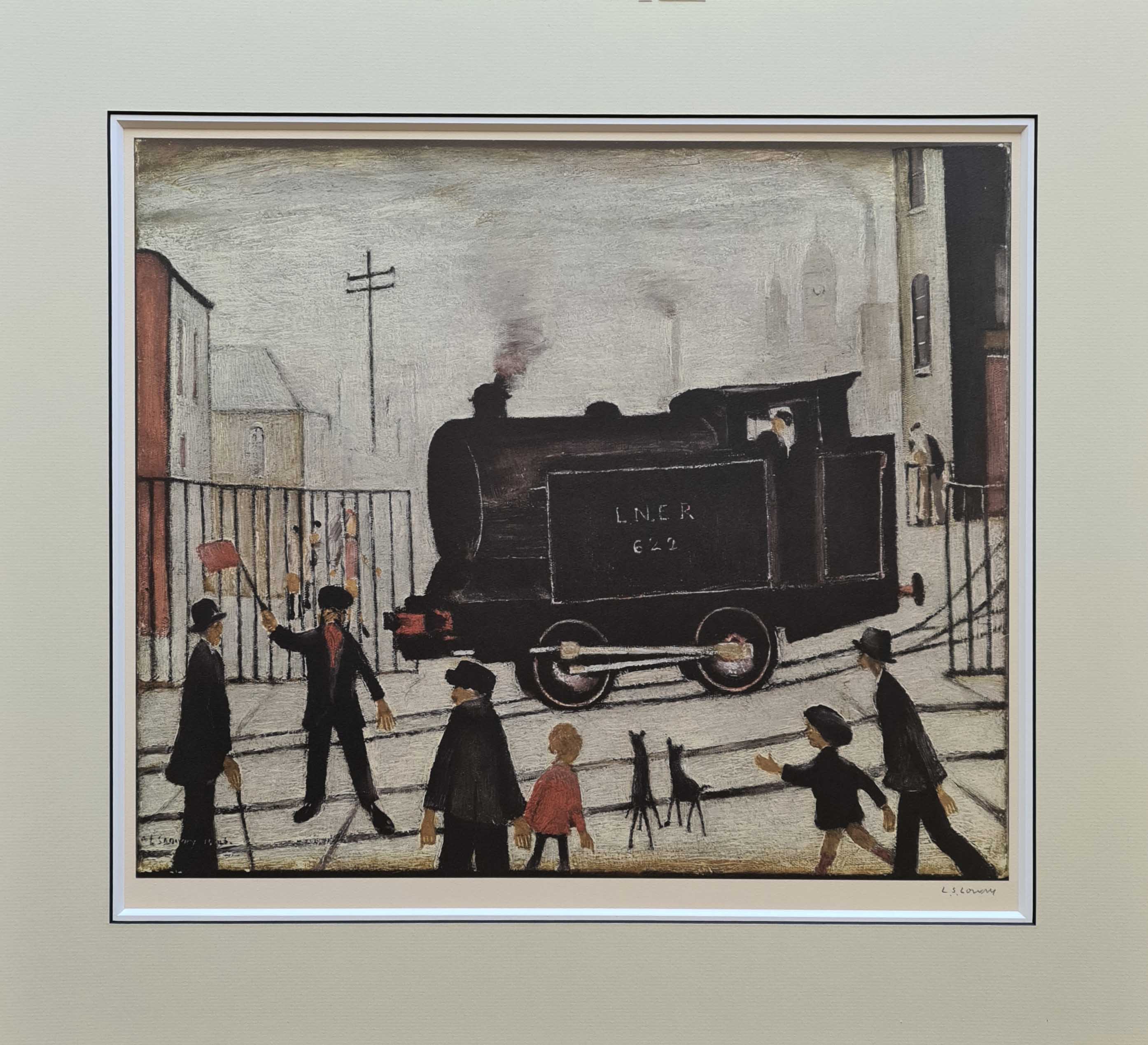 lowry level crossing with train print