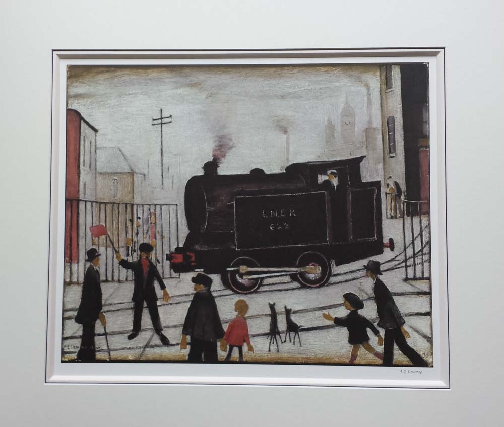 lowry level crossing with train print