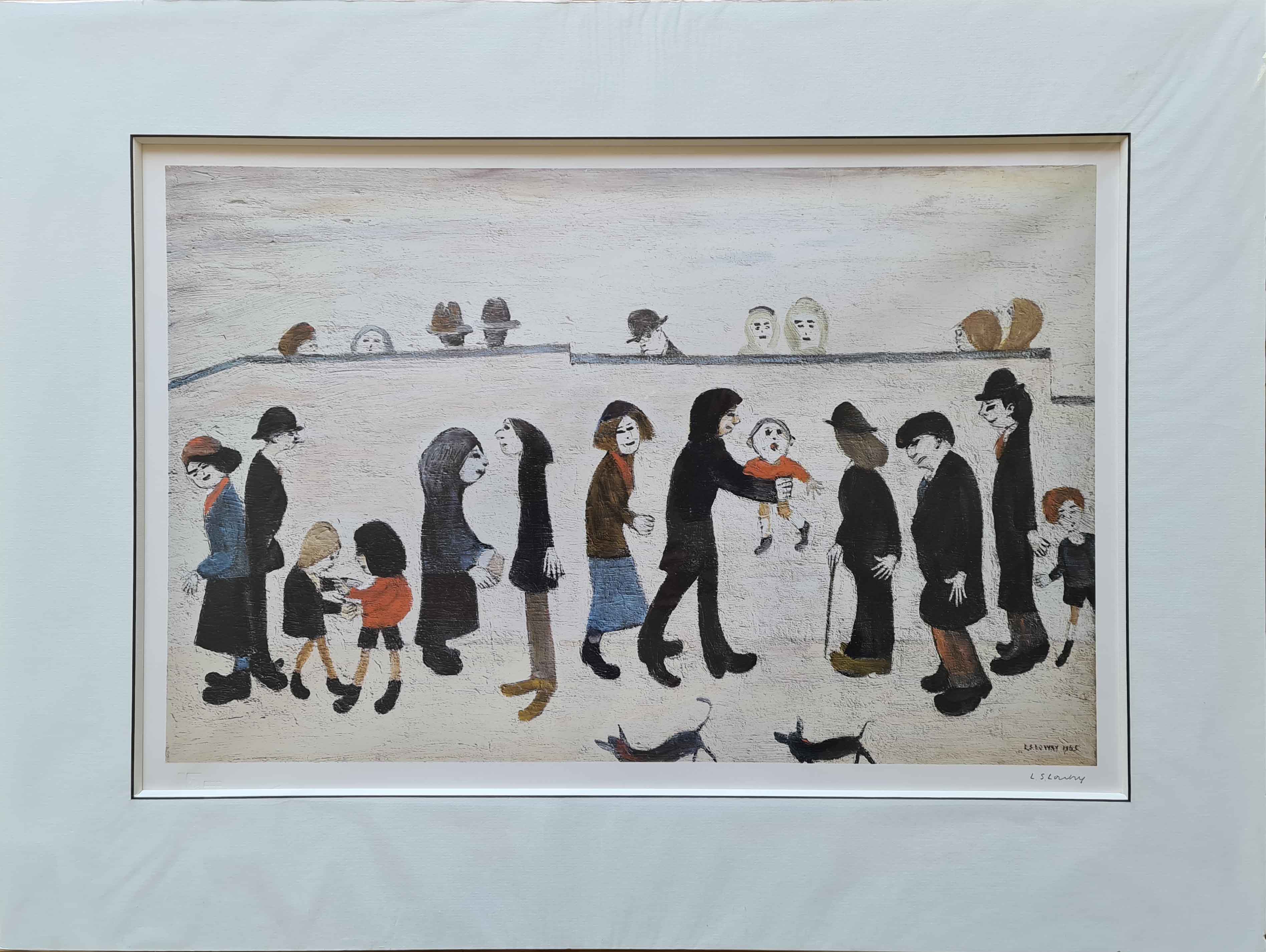 lowry, Peel Park, signed print lslowry