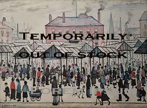 lowry, prints, market scene in a northern town