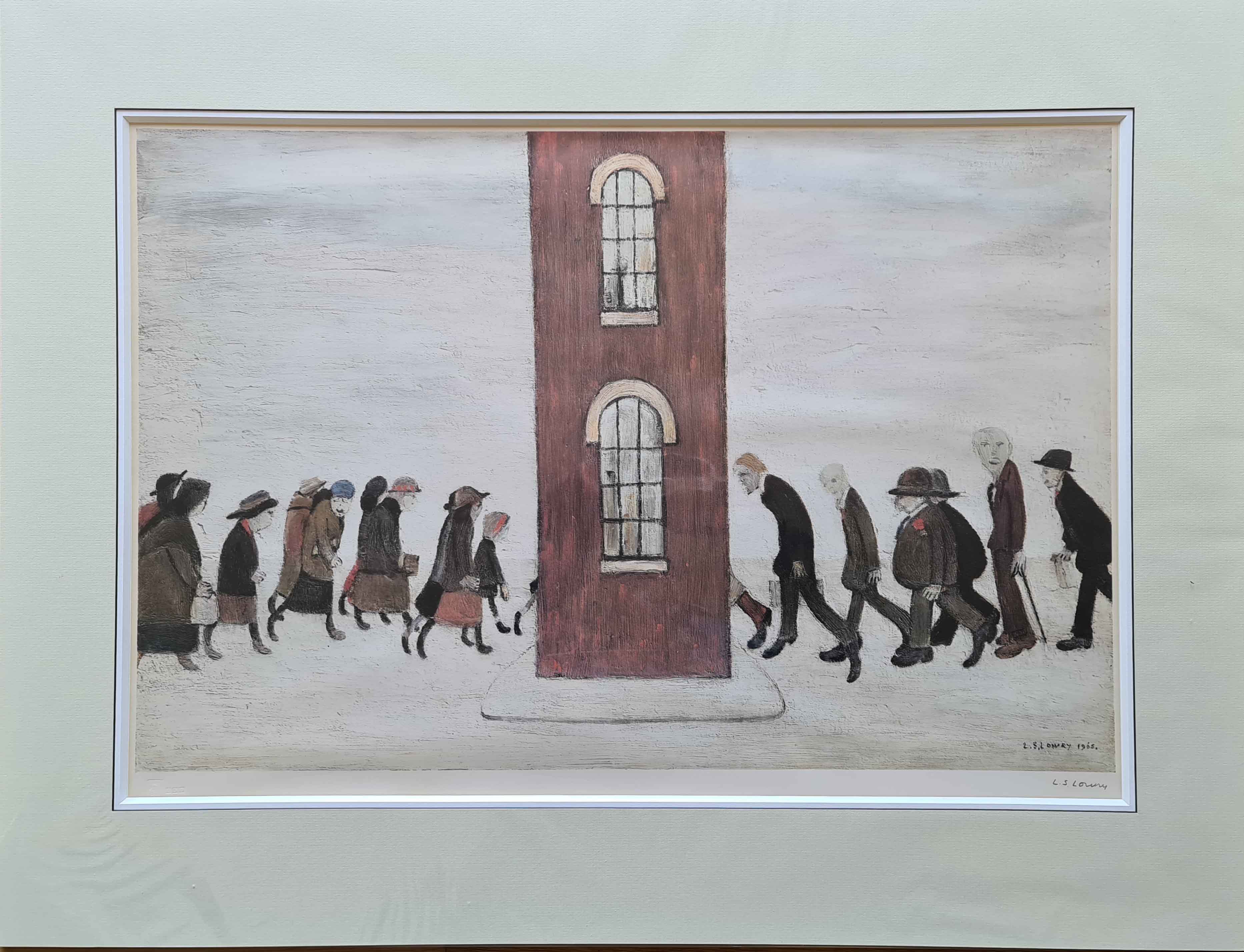 lowry, meeting point, signed print lslowry