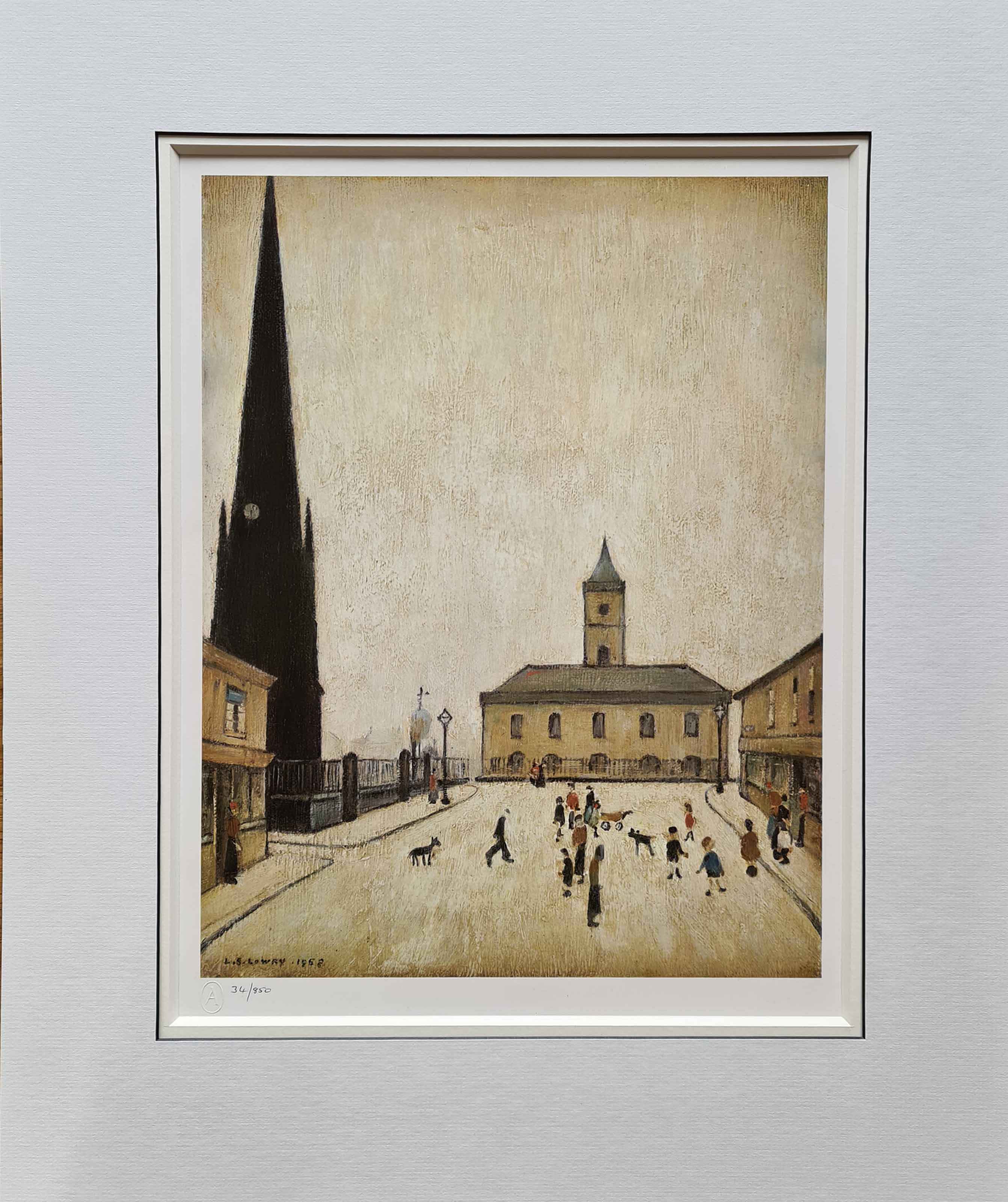 lowry, middlesbrough town hall, limited edition print