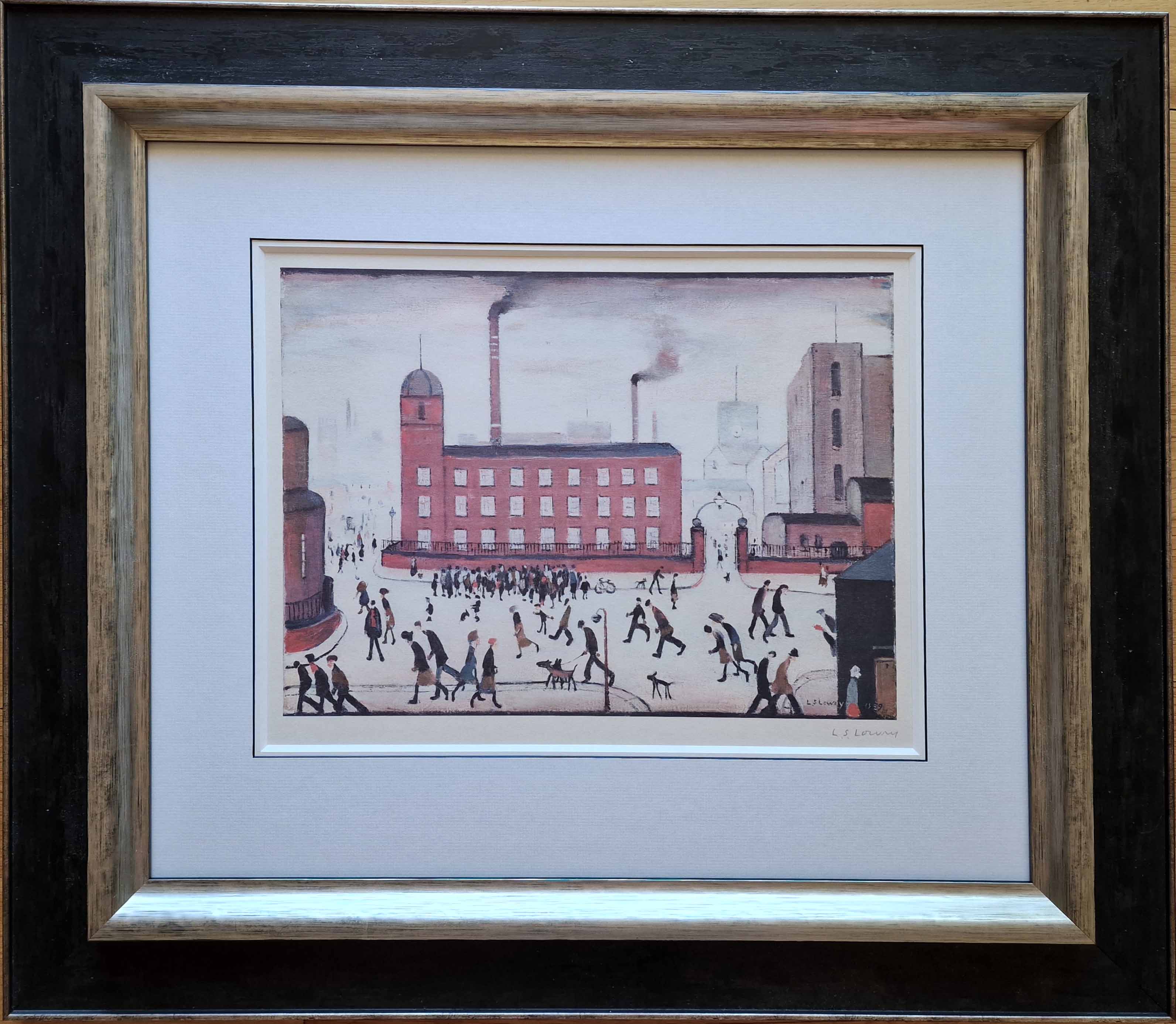 lowry, Mill Scene, signed print lslowry