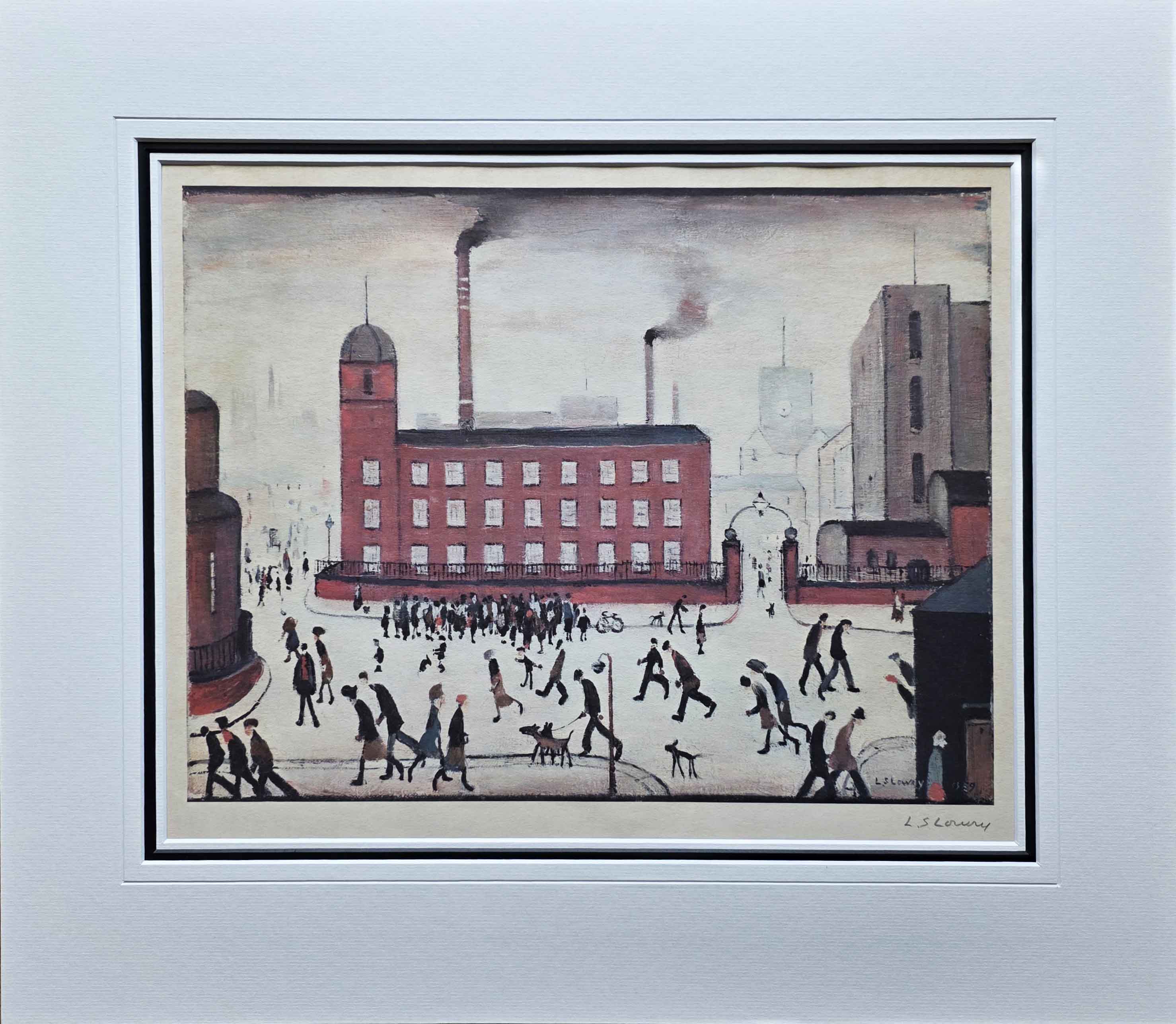 lowry, Mill Scene, signed print lslowry