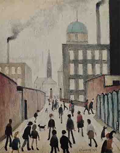 lowry, signed, prints, mrs swindell's picture