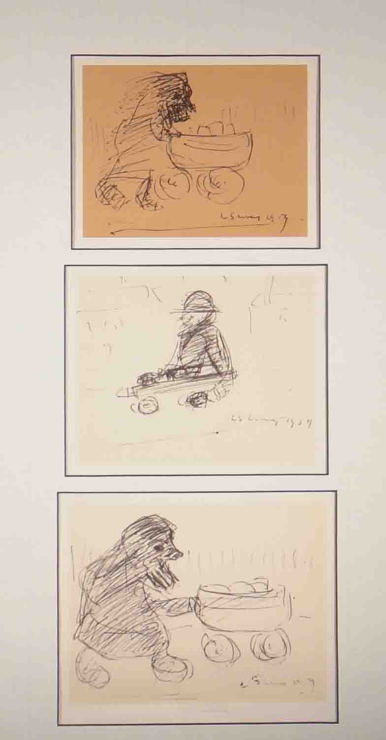 lowry, nursery sketches, print lslowry