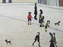 l.s. lowry painting close up