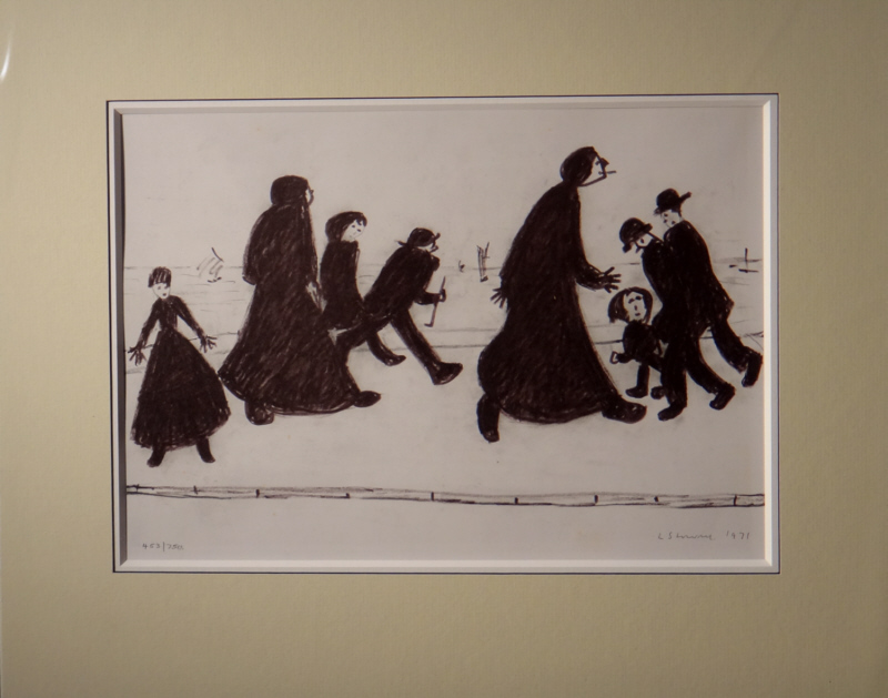 lowry, on a promenade, limited edition print