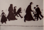 Lowry, limited edition print, on a promenade