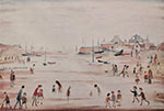 lowry, signed, prints, on the sands