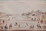 lowry, signed, prints, on the sands