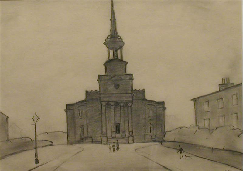 lowry christ church salford original drawing