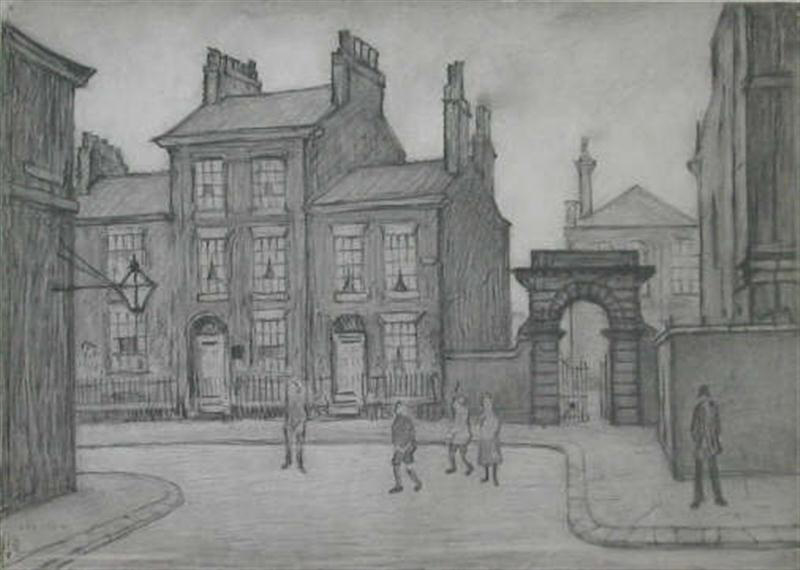 lowry county court salford original drawing