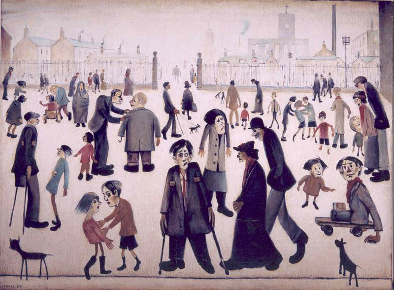 lowry cripples 2 original painting