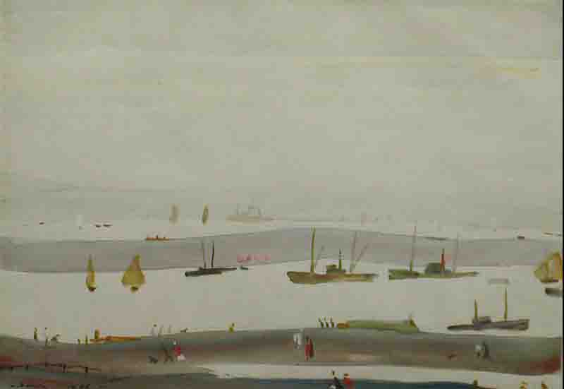 lowry estuary original drawing