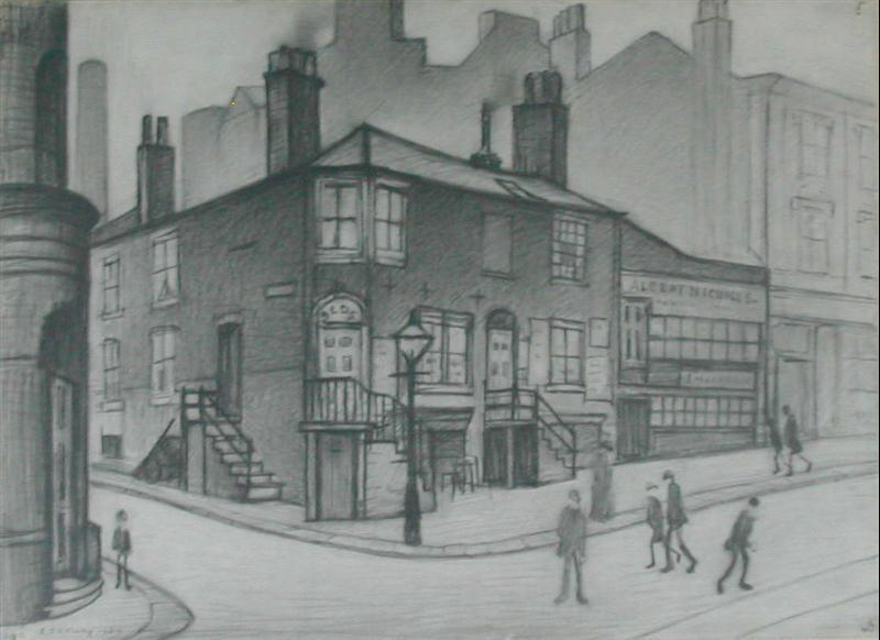 lowry great ancoats street manchester original drawing