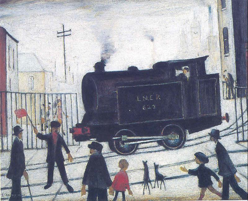 lowry level crossing original painting