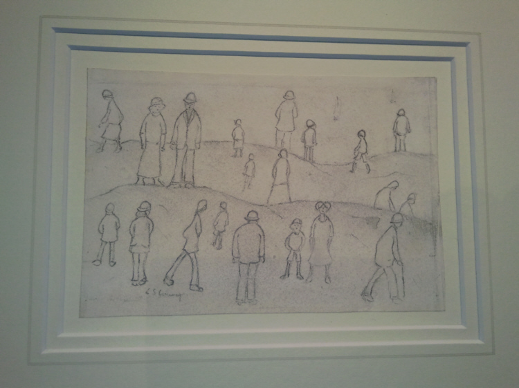 lowry lytham 1923 pencil original drawing