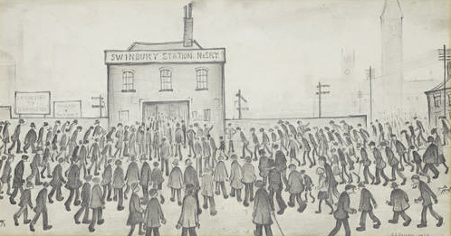 lowry swinbury station original painting