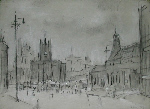 lowry the flat iron market sketch