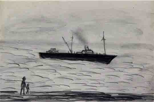 lowry, trawler off Sunderland