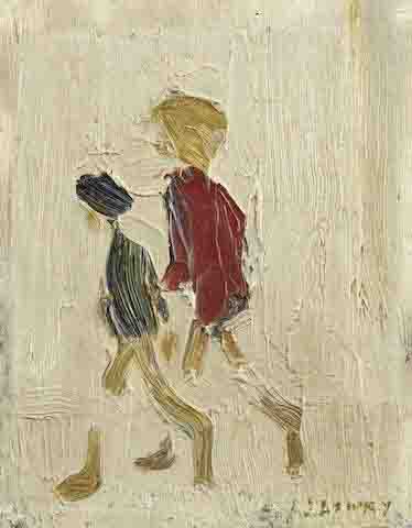 lowry two boys original painting