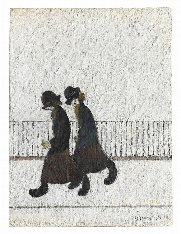 lowry two sisters original painting