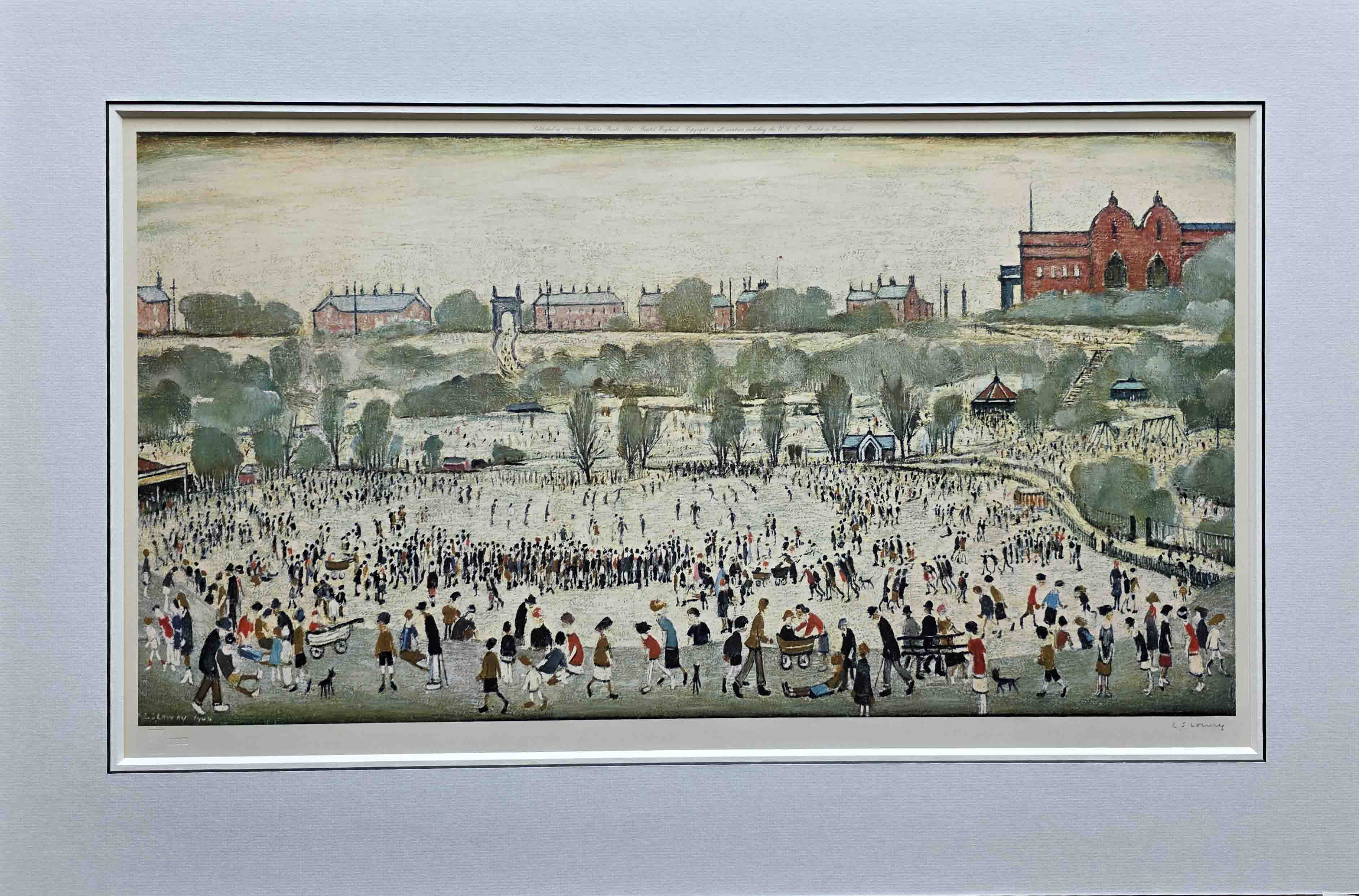 lowry, Peel Park, signed print lslowry