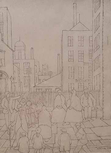 ls Lowry limited edition prints, Outside the Mill